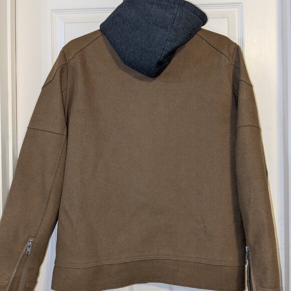 G by GUESS Men's/Women's Brown Full-Zip Hoodie Jacket - Picture 3 of 3